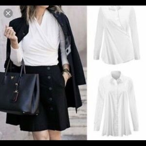 cabi It’s a Wrap Blouse Size Small